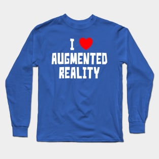 I Love Augmented Reality (Blue) Long Sleeve T-Shirt